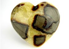 Polished and natural crystals, spheres, freeforms and pebbles of  Septarian
